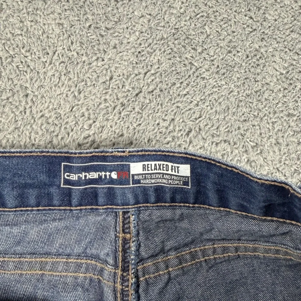 Carhartt FR‎ Relaxed Fit Flame Resistant Jeans Blue Denim CAT 2 32x30 Baggy